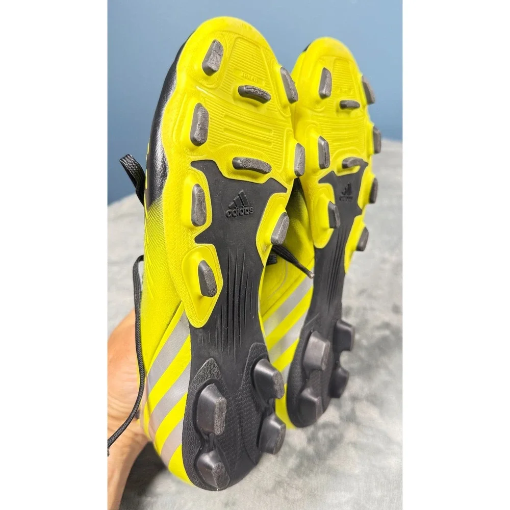 Adidas Predito Predator Soccer Cleats Mens 6 Black Yellow FG Shoes